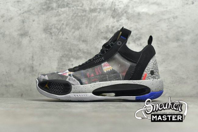 NIKE AIR JORDAN 34 LOW PF HERITAGE BLACK/LASER ORANGE/WHITE CZ7746-008