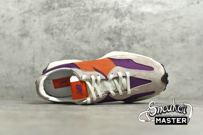 NEW BALANCE 327 RUNNING SHOES PURPLE/ORANGE/WHITE-LIGHT GREY MS327ZS1