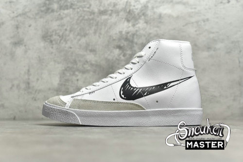 NIKE BLAZER MID 77 SKETCH WHITE/WHITE/BLACK CW7580-101