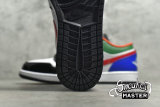 NIKE AIR JORDAN 1 LOW MULTI-COLOR BLACK TOE WHITE/HYPER ROYAL-UNIVERSITY RED-WHITE CZ4776-101