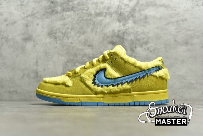 NIKE GRATEFUL DEAD X SB DUNK LOW YELLOW BEAR OPTI YELLOW/BLUE FURY CJ5378-700