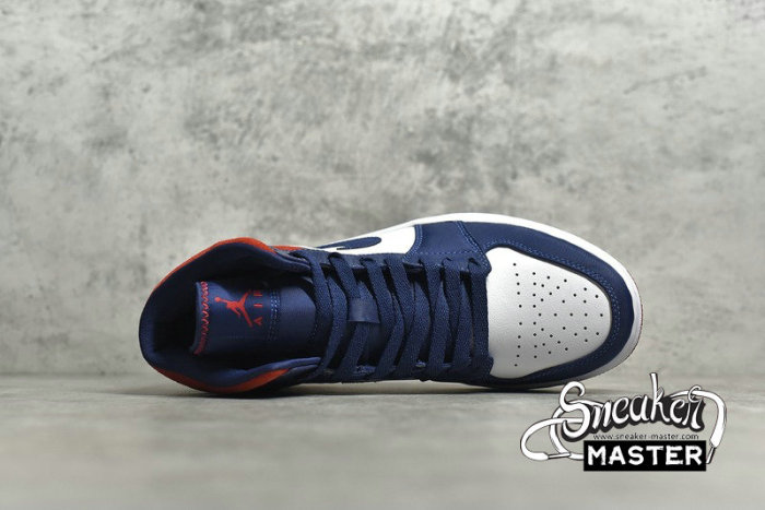 NIKE AIR JORDAN 1 MID SE OLYMPIC WHITE/MIDNIGHT NAVY/VARSITY RED 852542-104