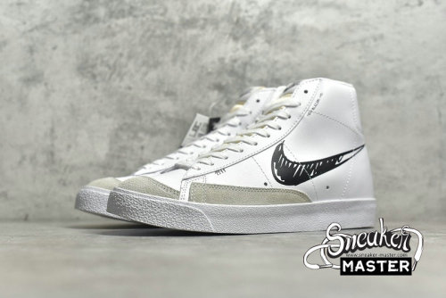 NIKE BLAZER MID 77 SKETCH WHITE/WHITE/BLACK CW7580-101