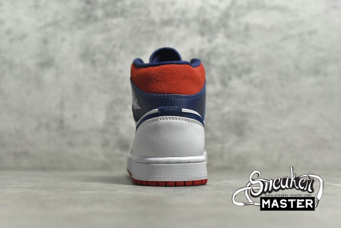 NIKE AIR JORDAN 1 MID SE OLYMPIC WHITE/MIDNIGHT NAVY/VARSITY RED 852542-104