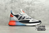 ADIDAS ZX 2K BOOST SHOS CORE BLACK/CLOUD WHITE/ORANGE-BLUE FY2012