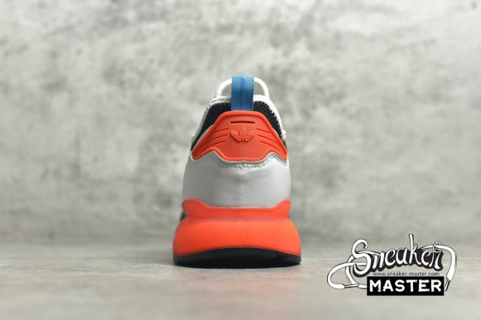 ADIDAS ZX 2K BOOST SHOS CORE BLACK/CLOUD WHITE/ORANGE-BLUE FY2012