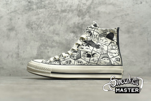 CONVERSE CRAYON SHIN-CHAN X CHUCK TAYLOR ALL STAR HIGH TOP WHITE/WHITE/BLACK 168821C