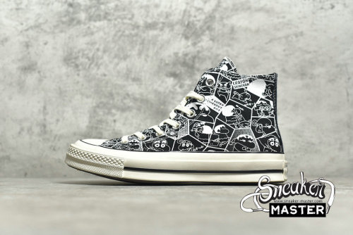CONVERSE CRAYON SHIN-CHAN X CHUCK TAYLOR ALL STAR HIGH TOP BLACK/BLACK/WHITE 168822C