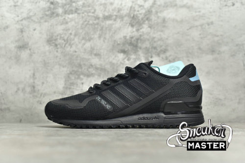 ADIDAS ZX 750 HD SHOES CORE BLACK/CORE BLACK/BRIGHT CYAN FV8488