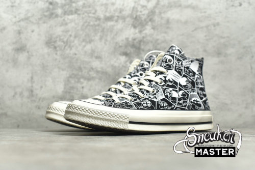 CONVERSE CRAYON SHIN-CHAN X CHUCK TAYLOR ALL STAR HIGH TOP BLACK/BLACK/WHITE 168822C