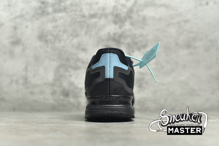 ADIDAS ZX 750 HD SHOES CORE BLACK/CORE BLACK/BRIGHT CYAN FV8488