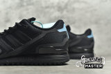 ADIDAS ZX 750 HD SHOES CORE BLACK/CORE BLACK/BRIGHT CYAN FV8488