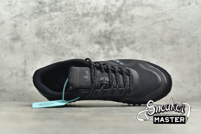 ADIDAS ZX 750 HD SHOES CORE BLACK/CORE BLACK/BRIGHT CYAN FV8488
