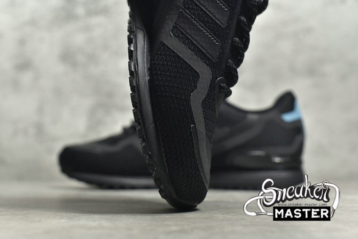 ADIDAS ZX 750 HD SHOES CORE BLACK/CORE BLACK/BRIGHT CYAN FV8488