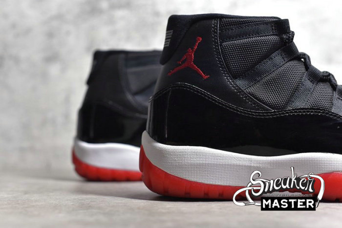 NIKE AIR JORDAN 11 RETRO GS BRED 2019 BLACK/WHITE-VARSITY RED 378038-061