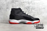 NIKE AIR JORDAN 11 RETRO GS BRED 2019 BLACK/WHITE-VARSITY RED 378038-061