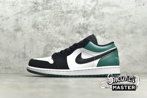NIKE AIR JORDAN 1 LOW MYSTIC GREEN WHITE/BLACK-MYSTIC GREEN 553558-113