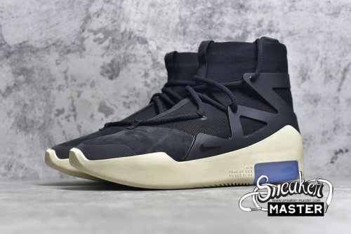 NIKE AIR FEAR OF GOD 1 BLACK/BLACK/WHITE-BLUE AR4237-001