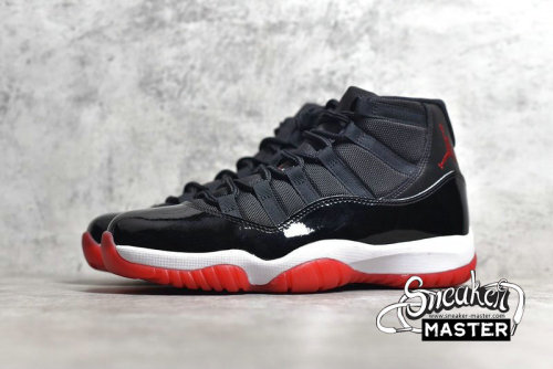 NIKE AIR JORDAN 11 RETRO GS BRED 2019 BLACK/WHITE-VARSITY RED 378038-061