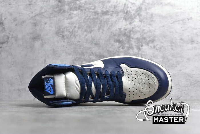 NIKE AIR JORDAN 1 RETRO HIGH OG OBSIDIAN SAIL/OBSIDIAN/UNIVERSITY BLUE 555088-140