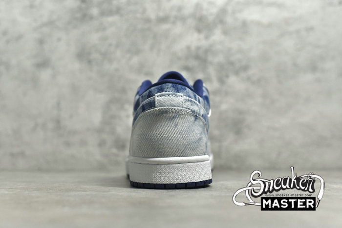 NIKE AIR JORDAN 1 LOW WASHED DENIM WASHED BLUE/WHITE/BLUE CZ8455-100