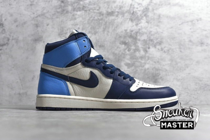 NIKE AIR JORDAN 1 RETRO HIGH OG OBSIDIAN SAIL/OBSIDIAN/UNIVERSITY BLUE 555088-140