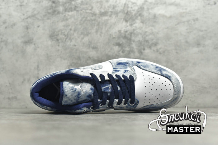 NIKE AIR JORDAN 1 LOW WASHED DENIM WASHED BLUE/WHITE/BLUE CZ8455-100