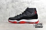 NIKE AIR JORDAN 11 RETRO GS BRED 2019 BLACK/WHITE-VARSITY RED 378038-061