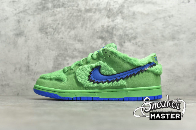 NIKE GRATEFUL DEAD X SB DUNK LOW GREEN BEAR GREEN/BLUE CJ5378-300