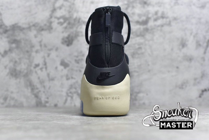 NIKE AIR FEAR OF GOD 1 BLACK/BLACK/WHITE-BLUE AR4237-001