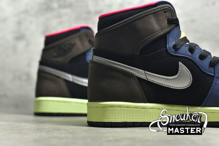 NIKE AIR JORDAN 1 RETRO HIGH TOKYO BIO HACK BAROQUE BROWN/BLACK/LASER ORANGE/RACER PINK 555088-201