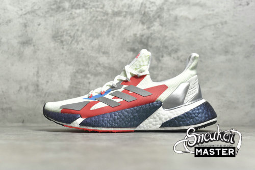ADIDAS X9000L4 SHOES CRYSTAL WHITE/SILVER METALLIC/SIGNAL GREEN FW8406