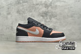 NIKE AIR JORDAN 1 LOW GS PINK QUARTZ DARK SMOKE GREY/WHITE/PINK QUARTZ 554723-016