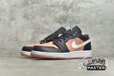 NIKE AIR JORDAN 1 LOW GS PINK QUARTZ DARK SMOKE GREY/WHITE/PINK QUARTZ 554723-016