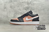 NIKE AIR JORDAN 1 LOW GS PINK QUARTZ DARK SMOKE GREY/WHITE/PINK QUARTZ 554723-016
