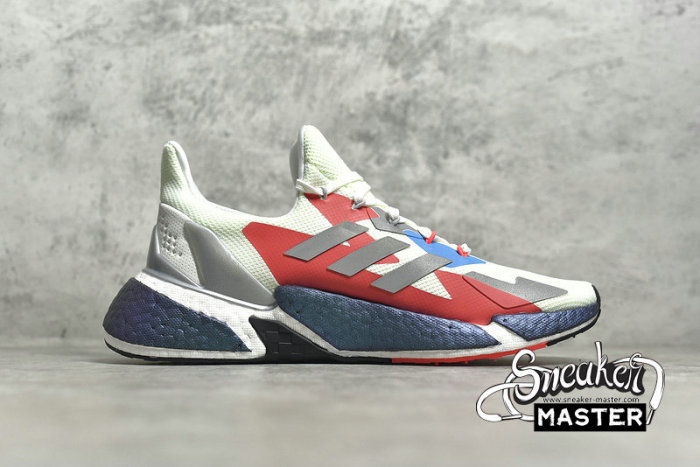 ADIDAS X9000L4 SHOES CRYSTAL WHITE/SILVER METALLIC/SIGNAL GREEN FW8406
