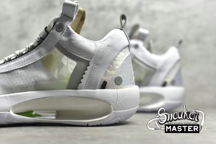 NIKE AIR JORDAN XXXIV LOW PURE MONEY WHITE/METALLIC SILVER-PURE PLATINUM CU3475-100