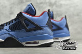 NIKE TRAVIS SCOTT X AIR JORDAN 4 RETRO CACTUS JACK UNIVERSITY BLUE/VARSITY RED-BLACK 308497-406