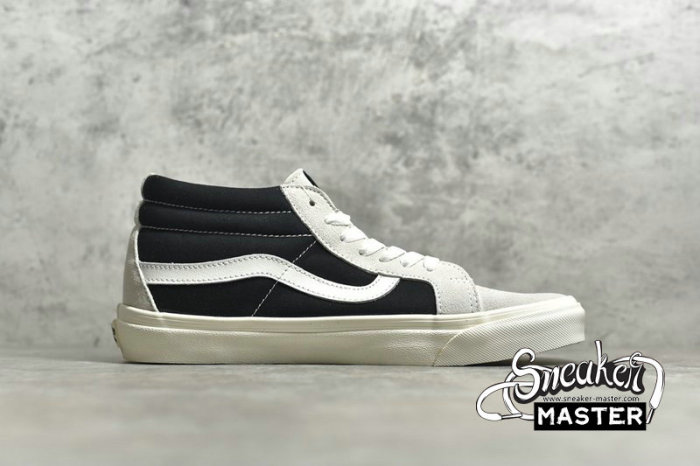 VANS SK8-MID WHITE/BLACK/LIGHT GREY VN0D5IB8C