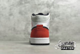 NIKE AIR JORDAN 1 MID SE RED BLACK TOE WHITE/BLACK/LIGHT SMOKE GREY/GYM RED 852542-100
