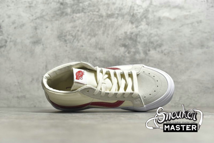 VANS SK8 MID WHITE/RED/LIGHT GREY VN0A391FTP2