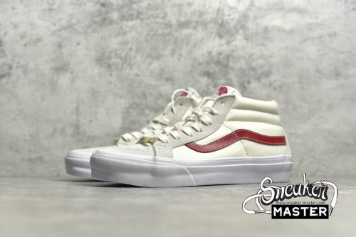 VANS SK8 MID WHITE/RED/LIGHT GREY VN0A391FTP2