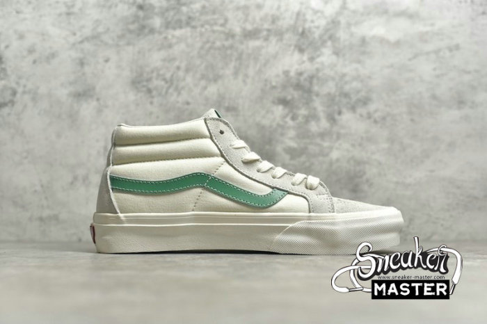 VANS SK8 MID WHITE/GREEN/LIGHT GREY VN0A391FTP0