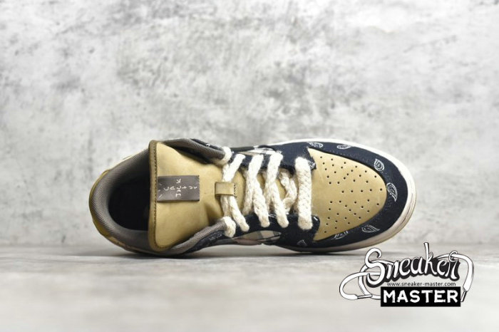NIKE SB DUNK LOW X TRAVIS SCOTT REGULAR BOX BLACK/BLACK-PARACHUTE BEIGE-PETRA BROWN CT5053-001