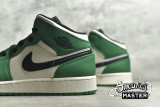 NIKE AIR JORDAN 1 MID SE GS PINE GREEN PINE GREEN/BLACK-SAIL-PINE GREEN BQ6931-301