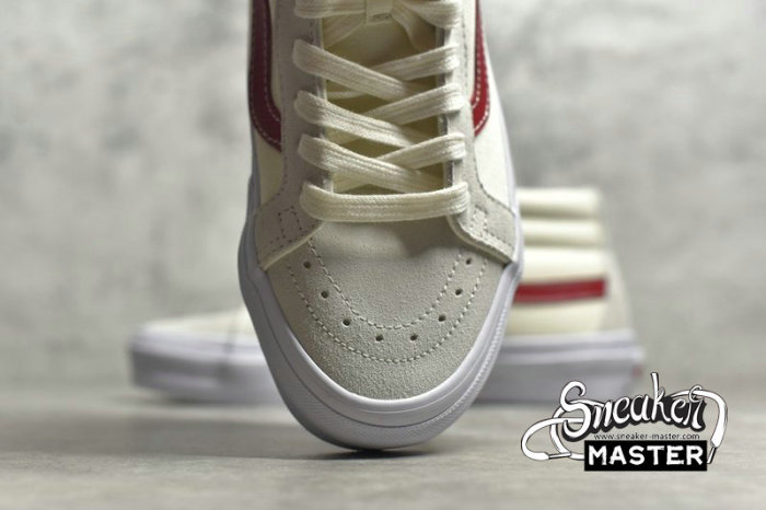 VANS SK8 MID WHITE/RED/LIGHT GREY VN0A391FTP2