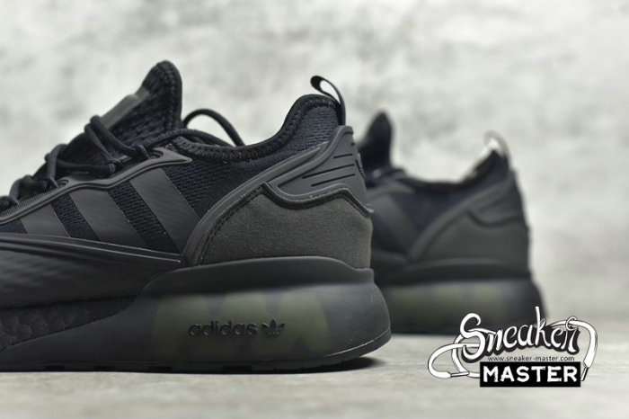 ADIDAS ZX 2K BOOST SHOES CORE BLACK/SOLAR YELLOW/CLOUD WHITE FV8453