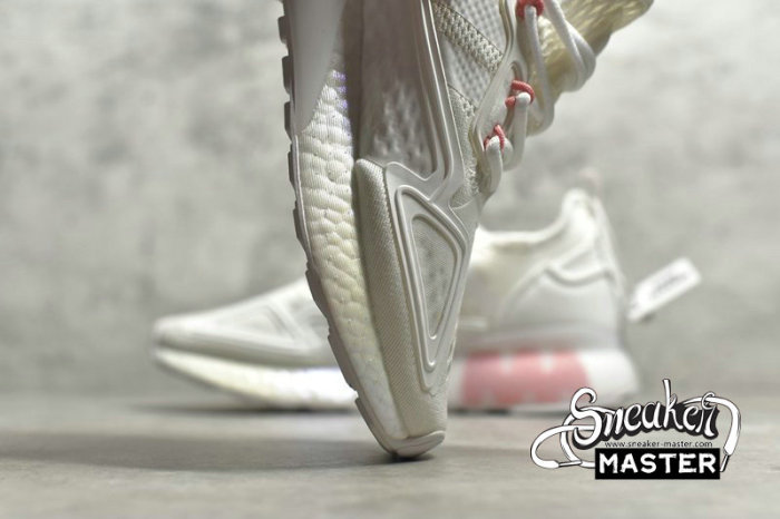 ADIDAS ZX 2K BOOST SHOES CLOUD WHITE/CLOUD WHITE/SUPPLIER COLOUR FV8983
