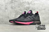 ADIDAS ZX 2K BOOST SHOES CORE BLACK/CORE BLACK/SHOCK PINK FV8986