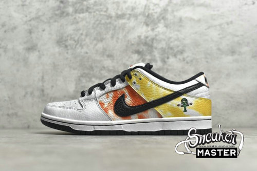 NIKE DUNK SB LOW TIE-DYE RAYGUN WHITE/ORANGE FLASH/WHITE BQ6832-101